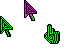 Green Illusion Cursors preview