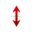 Vertical resize cursor
