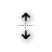 Vertical resize cursor