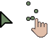 Metro X3 Bold Olive Cursors cursor preview