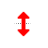 Vertical resize cursor