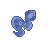Blue snake diagonal 2  cursor