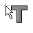 Letter T cursor