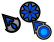Black and Sapphire Cursors preview
