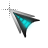 Blue anime cursor cursor