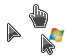 Triangle corner square Cursors preview