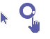 Blue Glass - X11 ⚪ Cursors preview