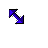 3D Navy Diagonal Resize 1 cursor