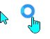 Sans Light Blue Cursors preview