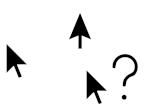 Binary Enchanced - Black & White Shadow Cursors cursor preview