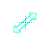 Cyan Diagonal Resize 2 cursor