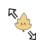 leaf diagonal resize right cursor