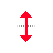 Vertical resize cursor