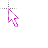 Contornado rosa cursor