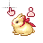 pink and yellow bunny person cursor