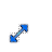 Blue Wave Diagonal Resize 2 cursor