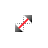 Red Advanced - Diagonal 2 cursor