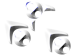 White Beveled Cursors preview
