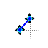 Blue Spinner Diagonal Resize 2 cursor