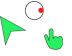 No Tail (green) Cursors cursor preview