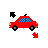Red car diagonal 2 cursor