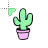 Green cactus Cursors preview
