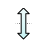 Vertical resize cursor