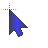 Medium Blue H cursor