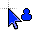 Super Simple Blue Person cursor