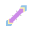 Pastel Diagonal Resize 2 cursor