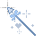 Blue bow  cursor