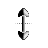 Vertical resize cursor