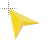 Golden 3D Triangle Pointer cursor