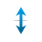 Vertical resize cursor