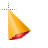 Right golden rocket cursor