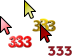 333 Cursors preview