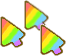 Rainbow Large Cursors preview