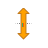 Vertical resize cursor