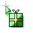 Regalo verde cursor