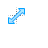 Blue Aero Diagonal Resize 1 cursor