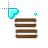 Kawaii Cute Blue Heart Oreo Cursors preview