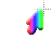 Lefty Rainbow Small Ani cursor