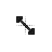 Black Diagonal Resize 1 cursor