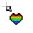 rainbow heart cursor