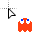 Pac-Man™ Cursors Ghost Red cursor