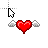 heart with wings2 cursor
