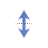 Vertical resize cursor
