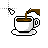 Coffee background cursor