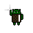 verde obscuro cursor