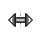 Horizontal resize cursor